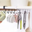 Maxbell 6 Hook Kitchen Under Shelf Cabinet Rack Mug Tea Cup Holder Storage Hook White Cheap