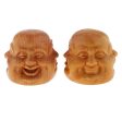 Maxbell Collectibles Chinese Hand Carved wooden Tibetan Buddhism Buddha head Statues on Sale