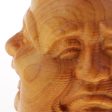 Maxbell Collectibles Chinese Hand Carved wooden Tibetan Buddhism Buddha head Statues on Sale